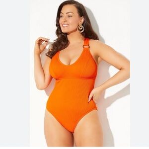 Swimsuits For All Orange One Piece
